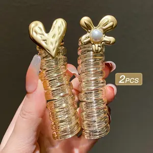 2pcs Cute Phone Line Hairband New Female Ponytail Hair Rope New Hair Rope with Ponytail Elastic