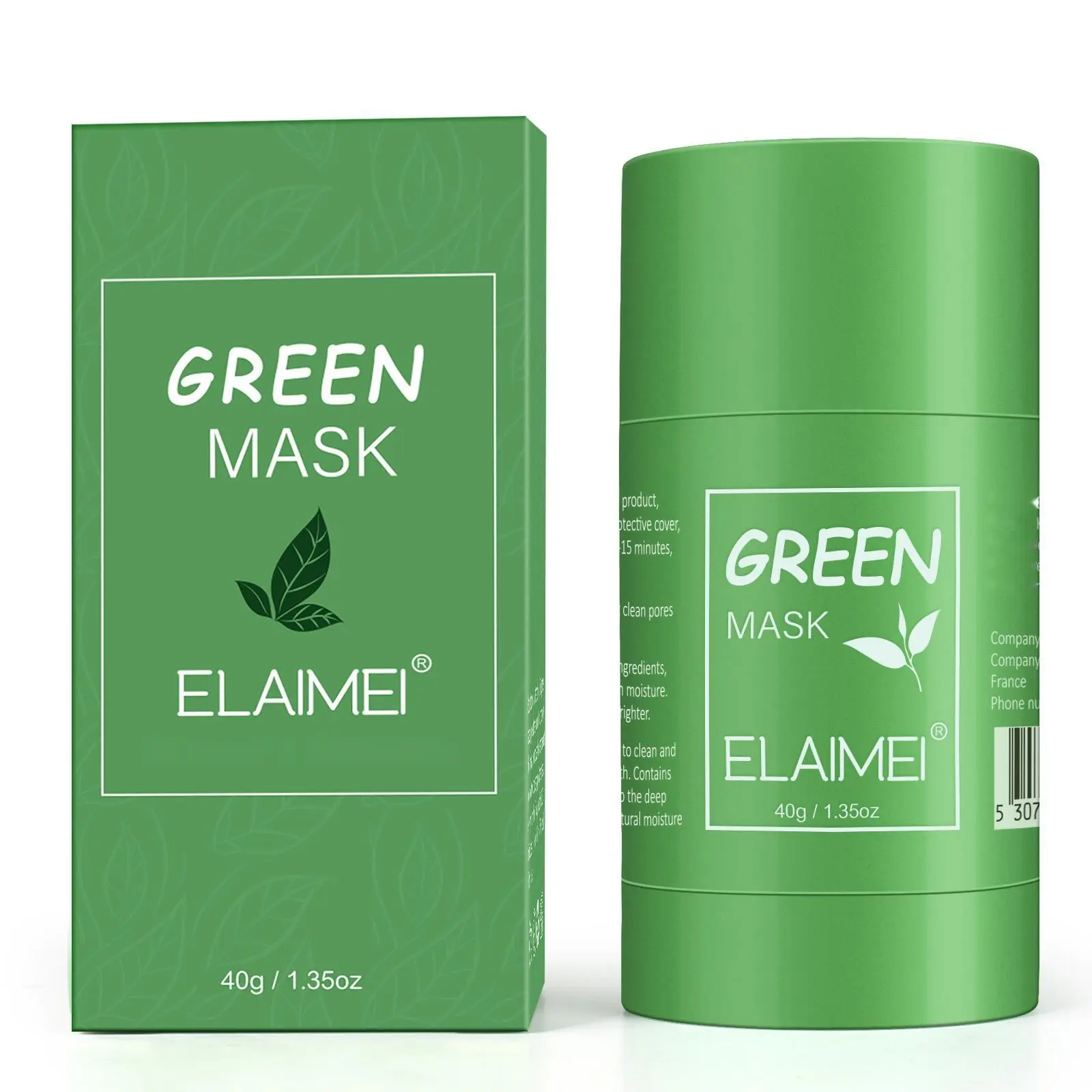 【live】Buy one get one ELAIMEI Green Tea Clay Stick for Face – Blackhead Remover Mask with Green Tea Extract, Deep Pore Cleansing & Hydration, Improves Complexion for Men & Women, Skincare, Skin Repair