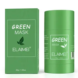 ELAIMEI Green Tea Clay Stick for Face – Blackhead Remover Mask with Green Tea Extract, Deep Pore Cleansing & Hydration, Improves Complexion for Men & Women, Skincare, Skin Repair Comfort