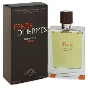 Hermes 542988 Terre Dhermes Eau Intense Vetiver Eau De Parfum Spray for Men - 3.3 oz