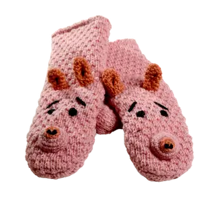 Crochet Piggy Mittens