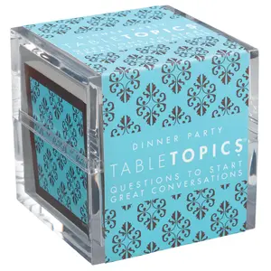 TableTopics Dinner Party Conversation Cards for Adults to Enjoy Getting to Know Each Other, 135 Entertaining Questions & Ice Breakers for Parties & Gatherings, Unique Host Gift