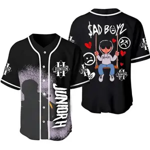 Junior H Baseball Jersey Sad Boyz Mania Tour 2024 Fan Gift Shirt for Men and Women, Clean Look, Goes with Anything, Casual Cool