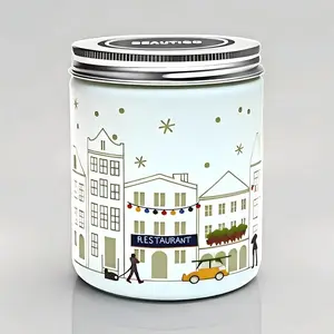 Starlight LED Scented Candles - Colorado Forest Aroma, Pine&Juniper Scented, 7oz Natural Soy Wax with A Miniature LED Inside, 40+ Hour Burn, Valentine's Day Lover's gift