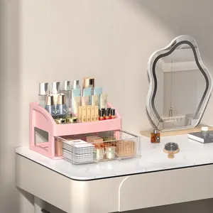 2026 Multifunctional Cosmetics Storage Box Drawer Separation Finishing Box Household Desktop Skin Care Products Dresser Box