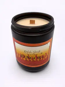 Rengoku Anime Candle | Demon Slayer Inspired | Citrus Blackberry & Amber Soy Candle | Wooden Wick | 8oz