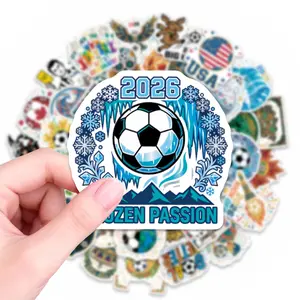 Soccer Ball Fridge Magnet, Broken Wall Football Sticker, Decorative for Kitchen & Locker, Sports Fan Gift, World Cup Theme, Waterproof PVC