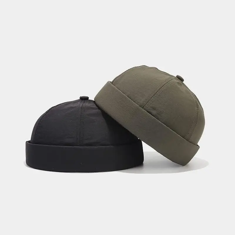 Men's & Women's 4-Pack Corduroy Retro Rolled Cuff Peci - Brimless Skullcap Docker Harbour Hat for Modest Fashion, Prayer Attire headwear outdoor casual