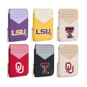 Montana West NCAA Licensed Slim Wallet – RFID Blocking Card Holder with Keychain | Game Day Essential, Personalized Graduation Gift for Him, Her, and Alumni 021