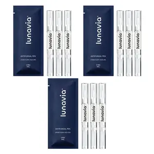 Lunavia Antifungal Pen UNDECYLENIC ACID 25% for Athlete's Foot Jock Itch & Ringworm Treatment 3ML Toe Polish Vecnythra Solution
