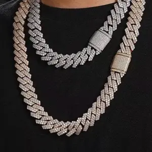 1pc S925 Pure Silvery 14mm Wide Cuba Chain Necklace for Men and Women- Unisex Jewelry Gift for Wedding Anniversary, Birthday, and Street Style Fashion