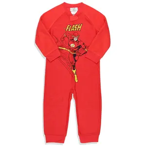 DC Toddler Boys' Classic The Flash Union Suit Footless Pajama Costume