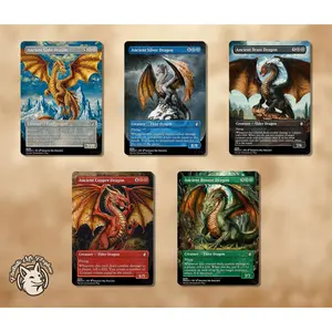 5 Ancient Dragons | Proxy Cards — Ancient Copper, Silver, Gold, Brass, Bronze Dragon
