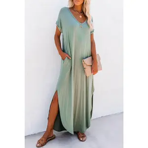 Spring Green Maxi Dress