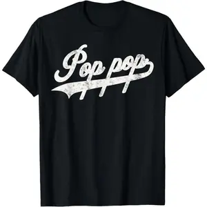 Pop pop Retro Style Father’s day gift for Papa Grandpa T-Shirt Unisex short sleeved T-shirt