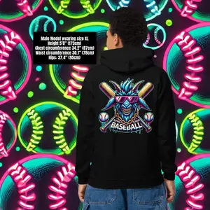 Chomps McDrip Lil All Star Hoodie -50% Cotton & 50% Polyester, Heavy Blend Fabric, Double-Needle Stitching, Designed for Non-Stop Action