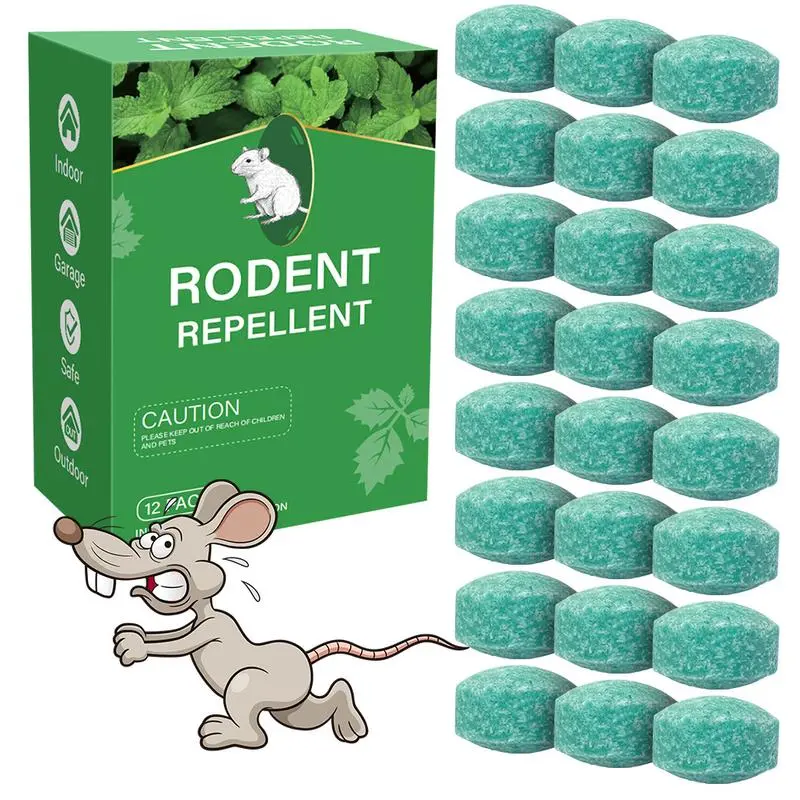 2026 12 Pack Natural Rodent Repellent Balls Peppermint & Lemon Oil Pest ...