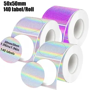 2 Inch Round Dot Color Thermal Labels, Barcode Price Tags, Custom Sticker, Compatible with M200/m210/m110/m3/m120/p50 Printers, Ideal for Gifts, Products, Home Storage, Office Labels