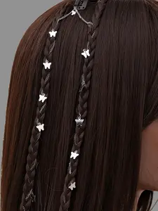 Y2K Butterfly Hair Chain Cute Headband Invisible Hair Clip Braiding Chain, Stylish Hair Accessory for Women, Trendy and Fashionable Design