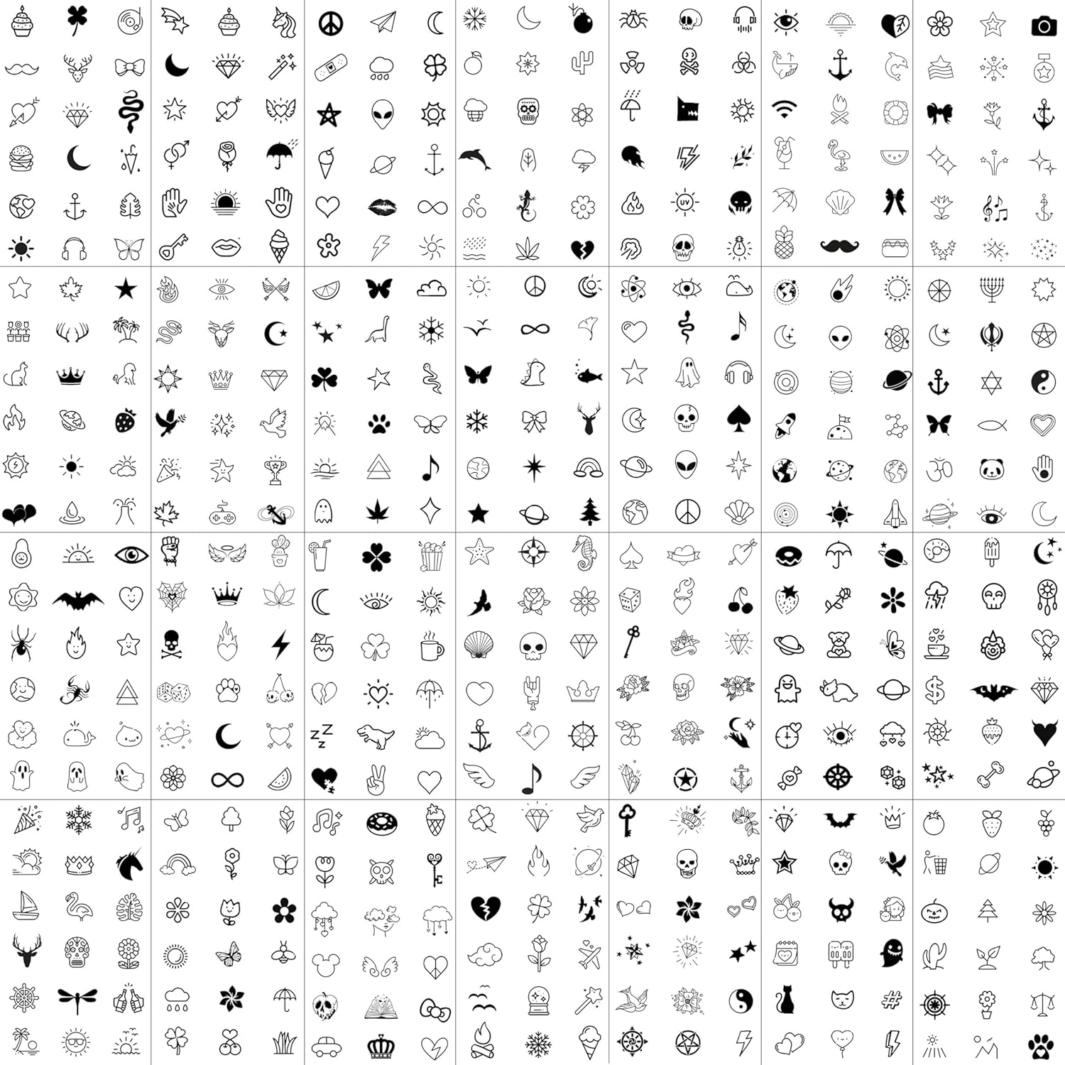 28 Sheets Tiny Small Temporary Tattoos For Women Men Finger Hands, Cartoon Bohemia Fake Tattoo Stickers For Kids Boys Girls, Bulk Cute Black Long Lasting Vintage Tatoos Neck 28 Sheets Tiny Small Temporary Tattoos For Women Men Finger Hands, Cartoon Bohemia Fake Tattoo Stickers For Kids Boys Girls, Bulk Cute Black Long Lasting Vintage Tatoos Neck