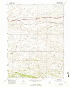 Emkay Wyoming USGS Topographic Quadrangle Map, 1962, 1:24000