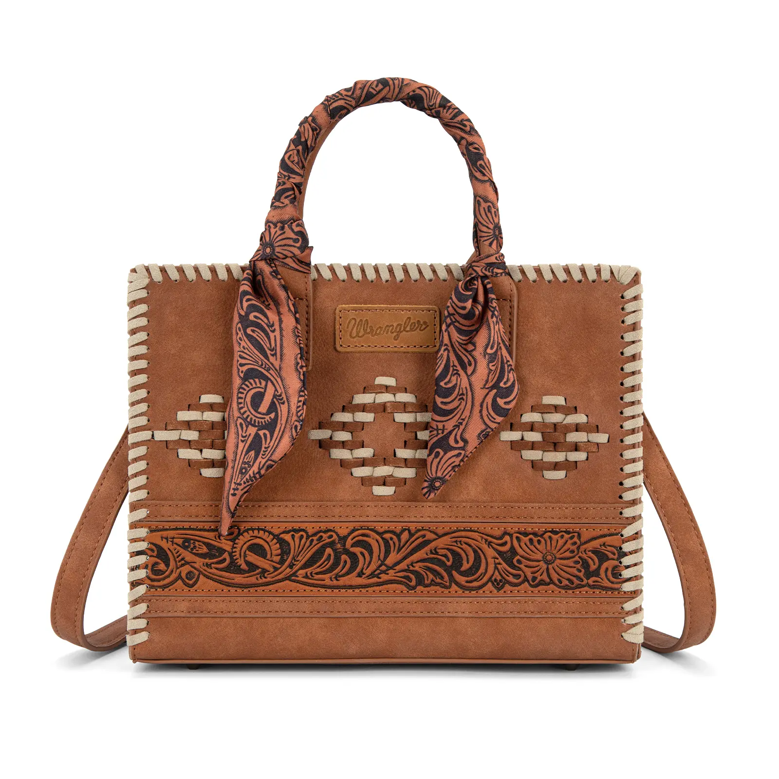 Wrangler Wallet Purse for Women Western Aztec Clutch Wristlet Wallet with Credit Card Holder
