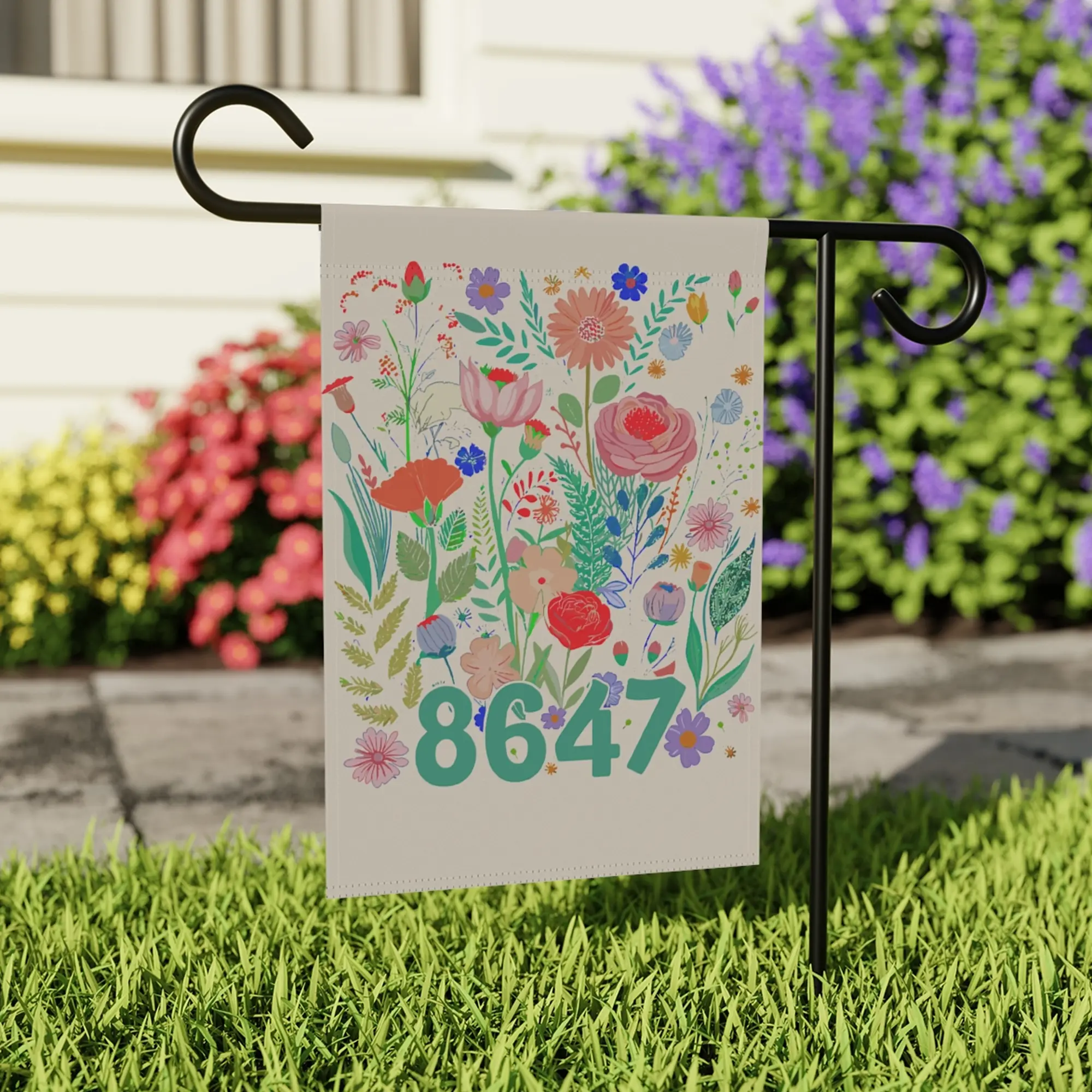 8647 Subtle House Garden Flag, Anti MAGA Fascism, Liberal Leftist Activist Social Justice Human Rights Feminist Yard Decor Flag
