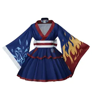 My Hero Academia Cosplay Costume Todoroki Shoto   Fanart Costume Women Japanese Kimono Outfit Costume