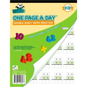 Page A Day Double Digit Math Problem Workbook for 1st Graders, 2nd Graders, and 3rd Grade   Off  Page a Day For Math Repetition Exercise! Addition and Subtraction Workbook