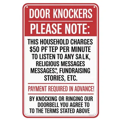 2 Pack Retro Metal Halloween Signs - 8x12 Inch Beware & No Trespassing Outdoor Yard Decor