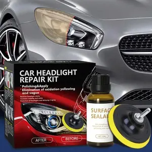 Car Headlight Restoration Kit, Headlight Polishing Restoration Tool, Anti-scratch Cleaning Care Detailing Automotive Headlamp Kit