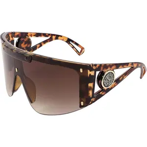 FEISEDY One Piece Oversized Sunglasses for Men Women Big Shades Wrap Shield Sunglasses for Cycling Driving Vacation B4027