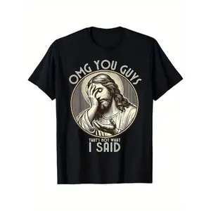 OMG You Guys I Never Said That T-Shirt, Funny Sarcastic Graphic Tee in 100% Cotton, Casual Unisex Short Sleeve Top