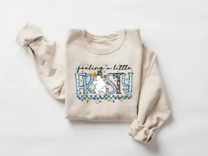 Feeling a Little Frosty Sweatshirt, Funny Christmas Snowman Crewneck, Cute Holiday Sweater, Winter Party Outfit