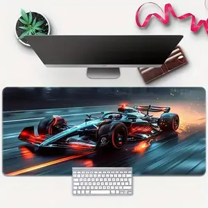 Extra Large Rubber Gaming Mouse Pad, Car Design Style, Fun Desktop Element, Office and Game Setup, Ideal Christmas and Halloween Gift