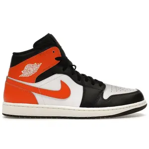 Jordan Men's 1 Mid Black Toe Starfish, from StockX