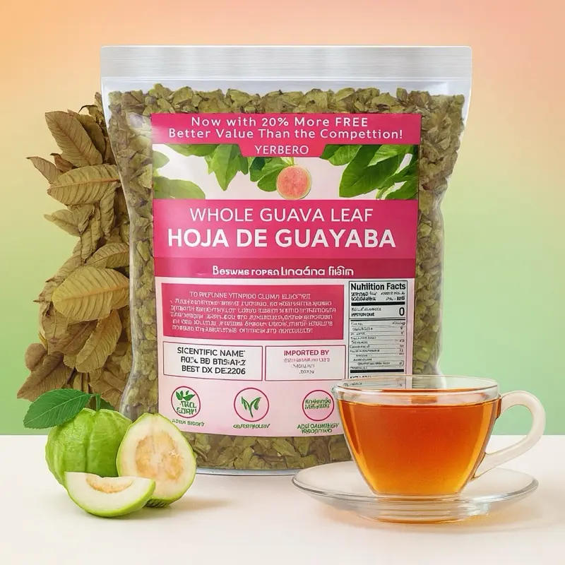 VIRAL Infusiones Naturales Hojas de Guayaba Dried Guava Leaf Natural Infusion  Smooth Earthy Flavor for Relaxation made in Mexico