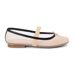 COCONUTS by Matisse Womens Bronx Mary Jane Ballet Flats Casual - Beige