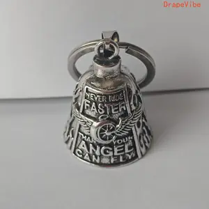 Guardian Angel Motorcycle Bell Keychain Gremlin Spirit Bell With Hanger Stylish Moto Good Luck Accessory For Male Female Riders Daily Decoration