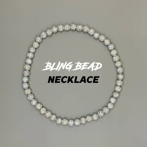RAD - Bling Bead Necklace (All Whites)