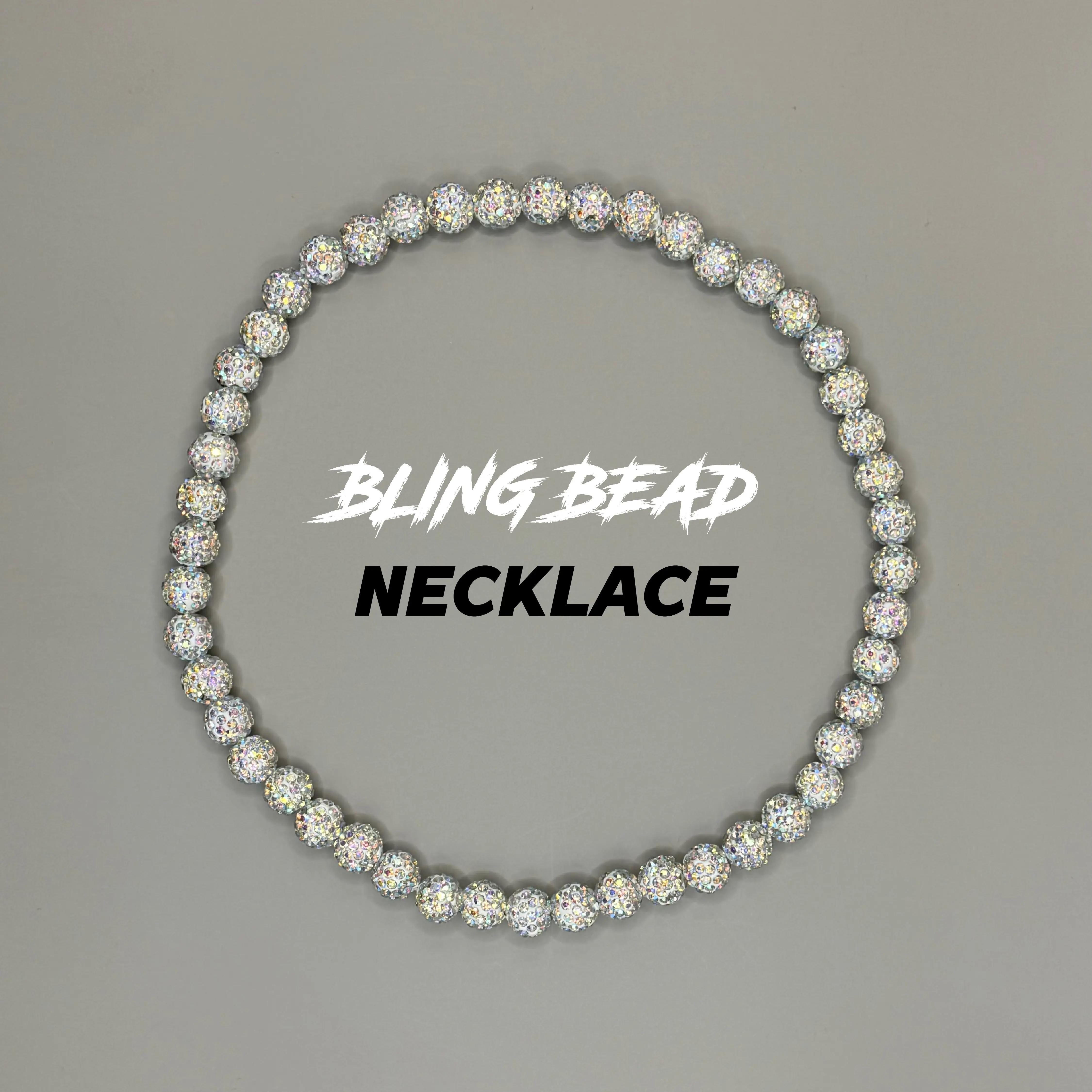 RAD - Bling Bead Necklace (All Whites)