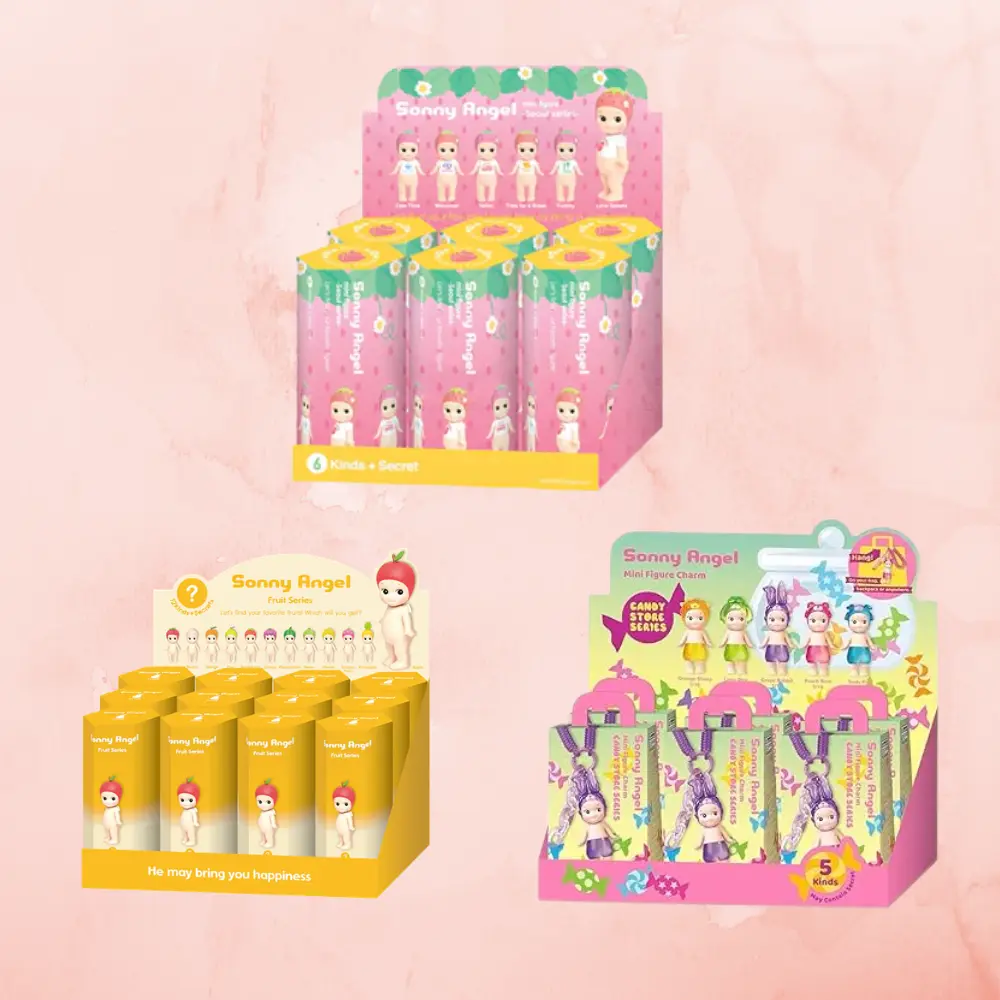 Sonny Angel Blind Box Sweet Harvest Collection, Fruit, Strawberry, Candy, Black Pineapple & Cold Drink Mini Figures