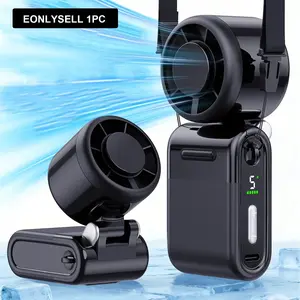 Mini Portable Handheld Turbo Fan, 3 In 1 Multifunctional Fan with Rechargeable Battery,Up to 12 Working Hours, Mini Small Pocket Fan with 5 Speeds for Travel/Vacation/Concerts/Office/ Gift for Mother day& personal