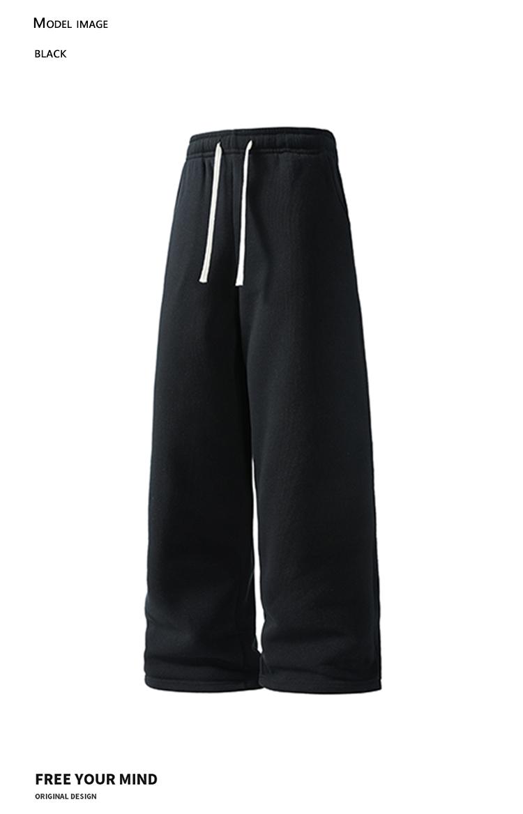Pack of 4 men’s casual long pants featuring a drawstring elastic waistband and a loose fit for comfort and versatility. Suitable for everyday wear, leisure, sports, and fitness in spring and autumn.