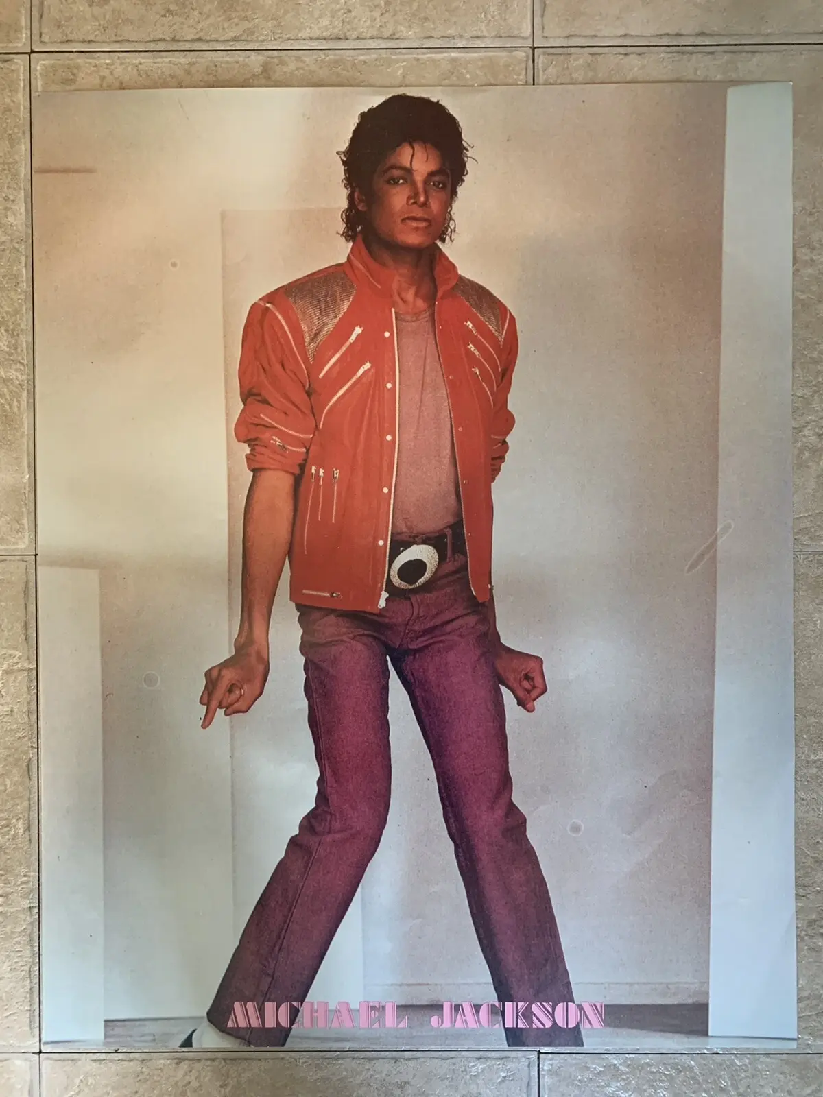 [SALE UP TO 45%] Vintage 80s Original Michael Jackson Jacket Beat It Promo Poster