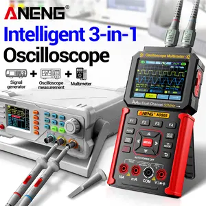ANENG AOS05 Smart Oscilloscope Multimeter, 50MHz Bandwidth Dual-Channel Oscilloscope, Multimeter + Signal Generator, 25000 Counts with Burn Protection, for Electricians & Hobbyists