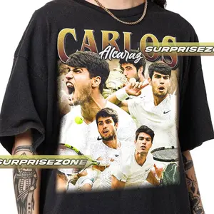 Carlos Alcaraz Unisex Softstyle Vintage Shirt, Gift For Woman and Man Unisex T-Shirt