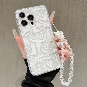 Clear Phone Case with Lanyard, Cute Phone Cases for iPhone 11 12 13 14 15 Pro Max 15 Plus 16 16 Pro Max 16 Plus, Phone Accessories, Cover