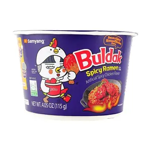 Samyang Buldak Korean Spicy Chicken Flavor Ramen Big Bowl 115g - Sweet & Spicy Halal Certified Samyang Buldak Korean Spicy Chicken Flavor Ramen Big Bowl 115g - Sweet & Spicy Halal Certified