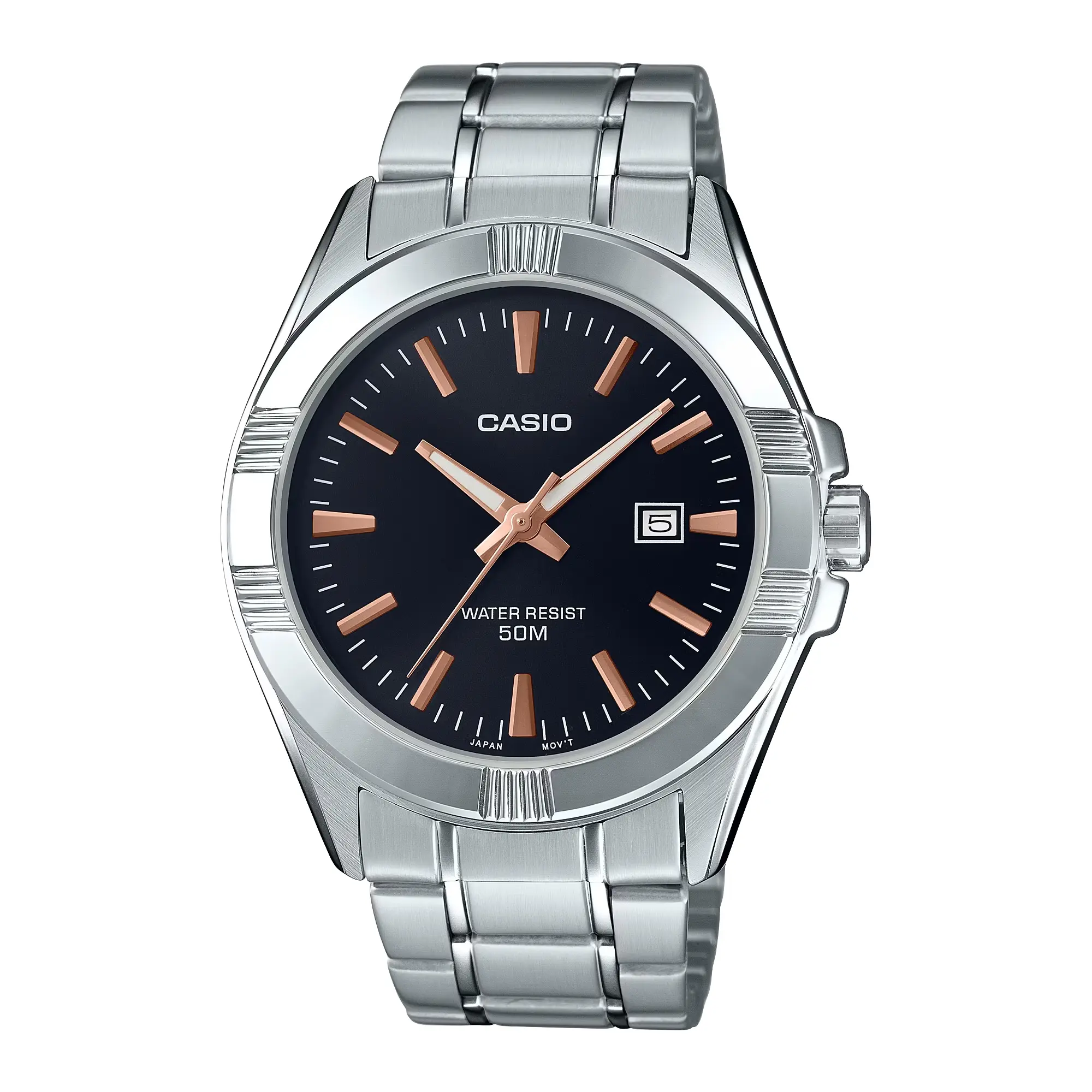 Casio Men’s Stainless Steel Analog Watch Black Dial - MTP-1308D-1A2V